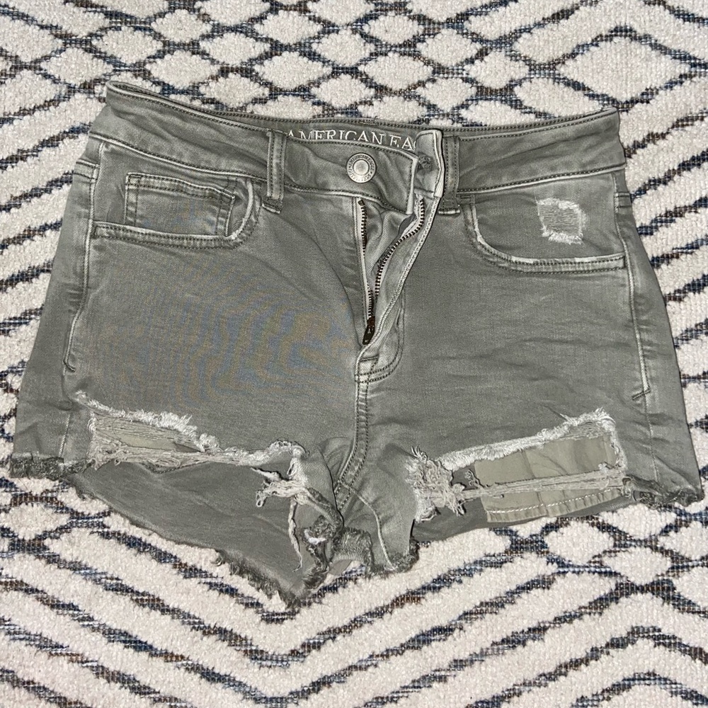 american eagle hi rise shortie